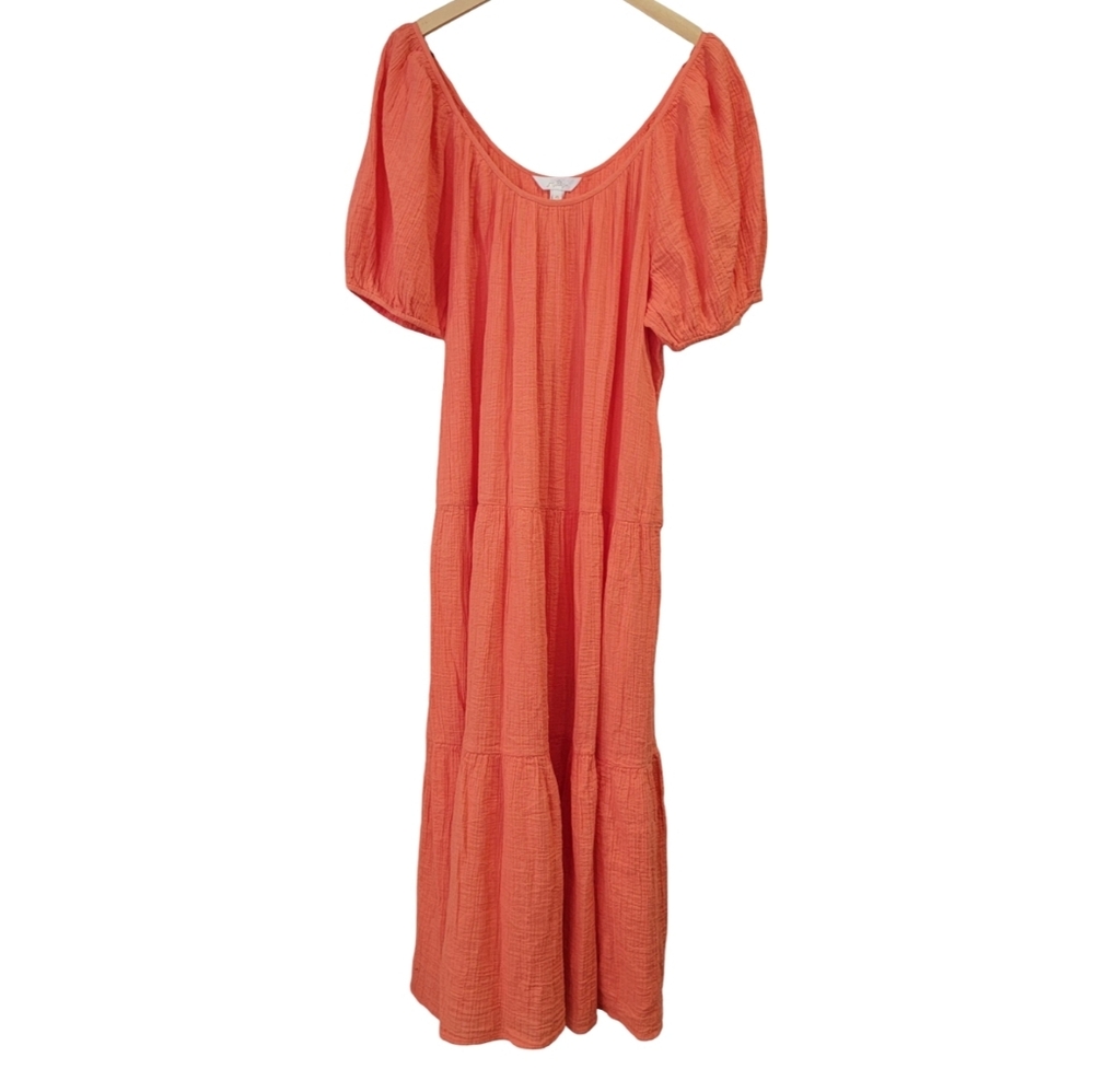 NWT Lilly Pulitzer Zemini Soft Crinkle Gauze Maxi Dress Flowy Beach Coverup XL - Picture 4 of 17